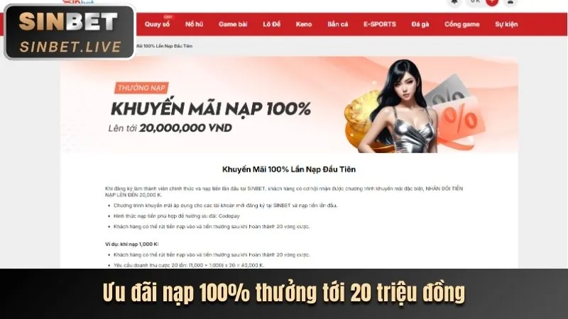 Ưu đãi nạp tiền lần đầu 66ff bet